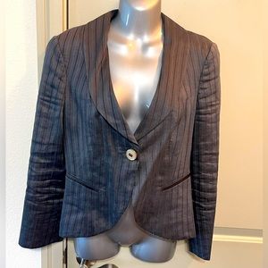 Giorgio Armani - Black silver silk jacket